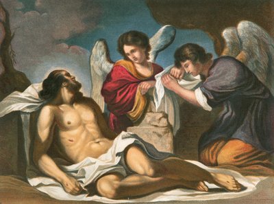 Christus im Grab von Giovanni Francesco Barbieri